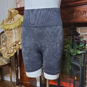 NWT SHEIN High Waist Stretch Biker Shorts SM Grey